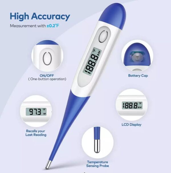 Various parameters of electronic thermometer