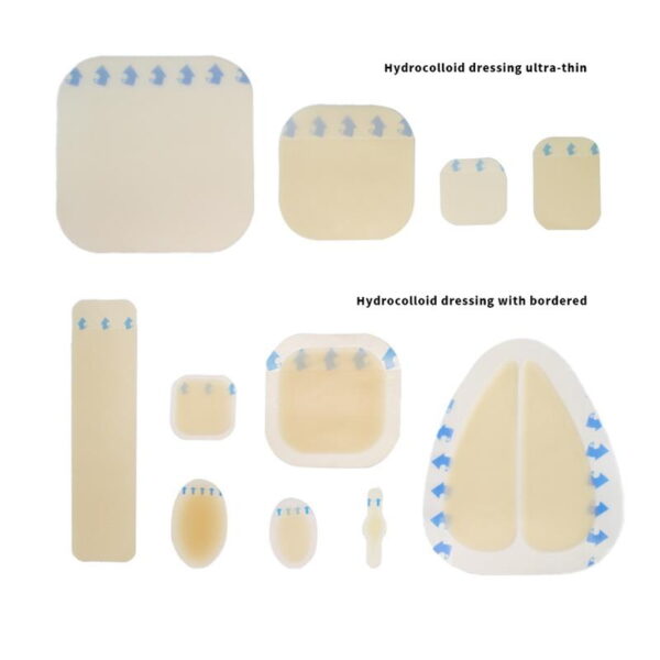 Sterile Adhesive Waterproof Ultra Thin Breathable Hydrocolloid Wound Dressing