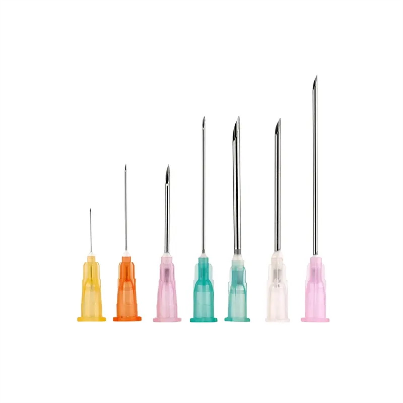 Disposable needles in 7 colors